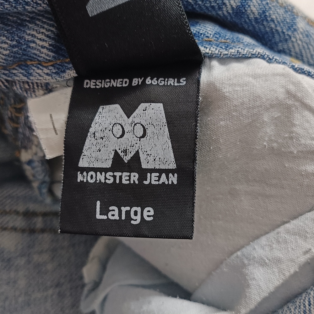 Monster's Women's Light Blue flared straight leg Jeans Waist upto 30 - Picture 6 of 11